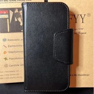 iPhone Mini leather Anti-Bacterial Wallet Case
